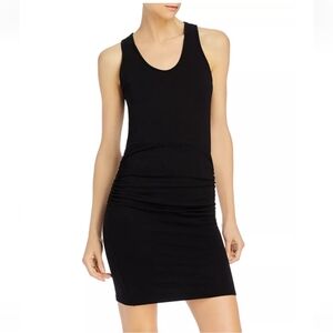 Monrow Small Black Rouched Tank Dress
